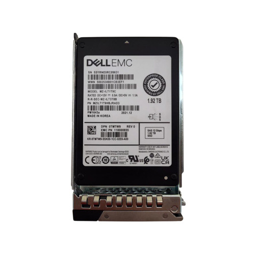 Genuine - Dell – Samsung PM1643a – SSD – 1.92TB SAS 12Gbps – 2.5" – Read Intensive – MZ-ILT1T9C - (TMTW9)