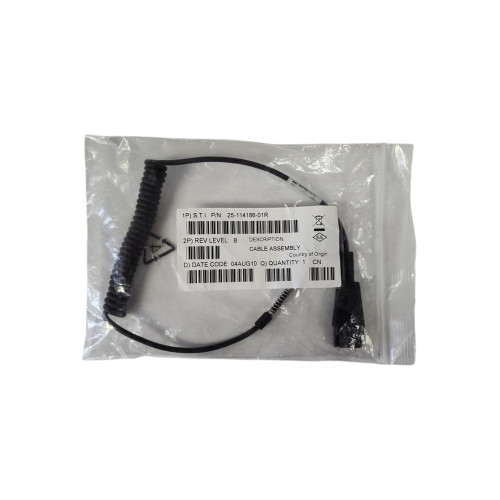 Genuine - OEM - Motorola - Zebra - Symbol - 25-114186-01R - Coiled - Headset Adapter Cable - WT4090 - WT41N0 - OEM Accessory - (25-114186-01R)