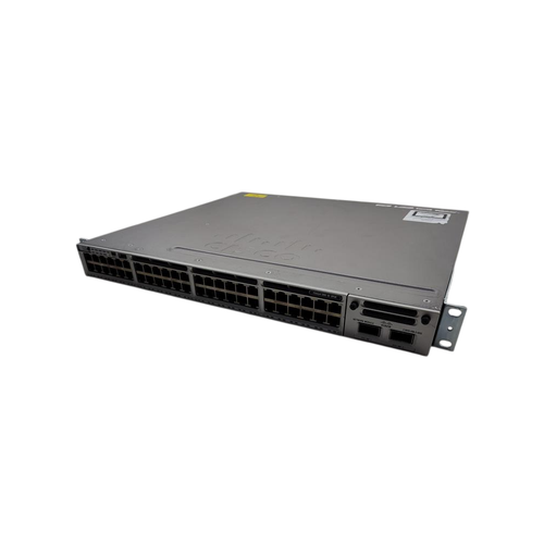 Cisco - Catalyst 3850 48 Port UPOE IP Services 2x1100W PSU 40G NM Rack Kit 3 Fan - (WS-C3850-48U-E)
