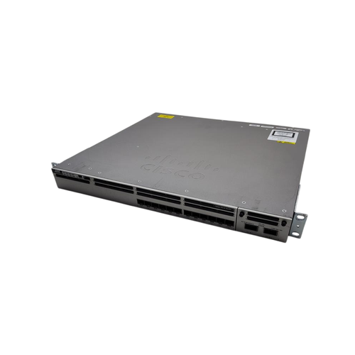 Cisco - Catalyst 3850 12 Port 10G SFP+ IP Services 2x350W 40G NM Rack Ears - (WS-C3850-12XS-E)