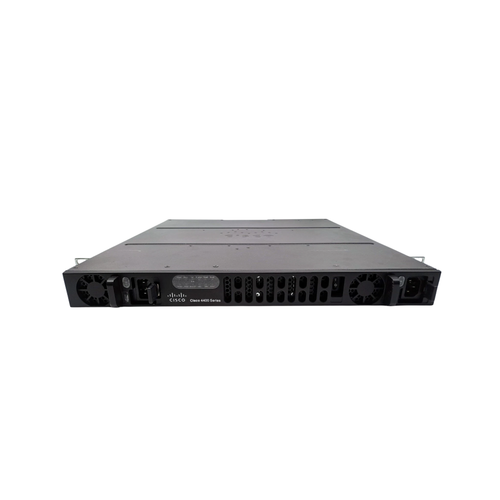 Cisco - ISR4431/K9 - 4x GE - 500Mbps Base / 1Gbps Upgradeable - 2x PWR-4430-AC - 400W PSU - Redundant Power - HSEC-K9 - APPXK9 - SecurityK9 - IOS XE - 1U - Rack Ears
