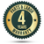4 Year Parts and Labor Badge