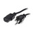 Lot of 2 - 6-Foot E205755 Power Cable - 18AWG NEMA 5-15P to IEC C13 - UL Listed - AC Equipment Cord Cable