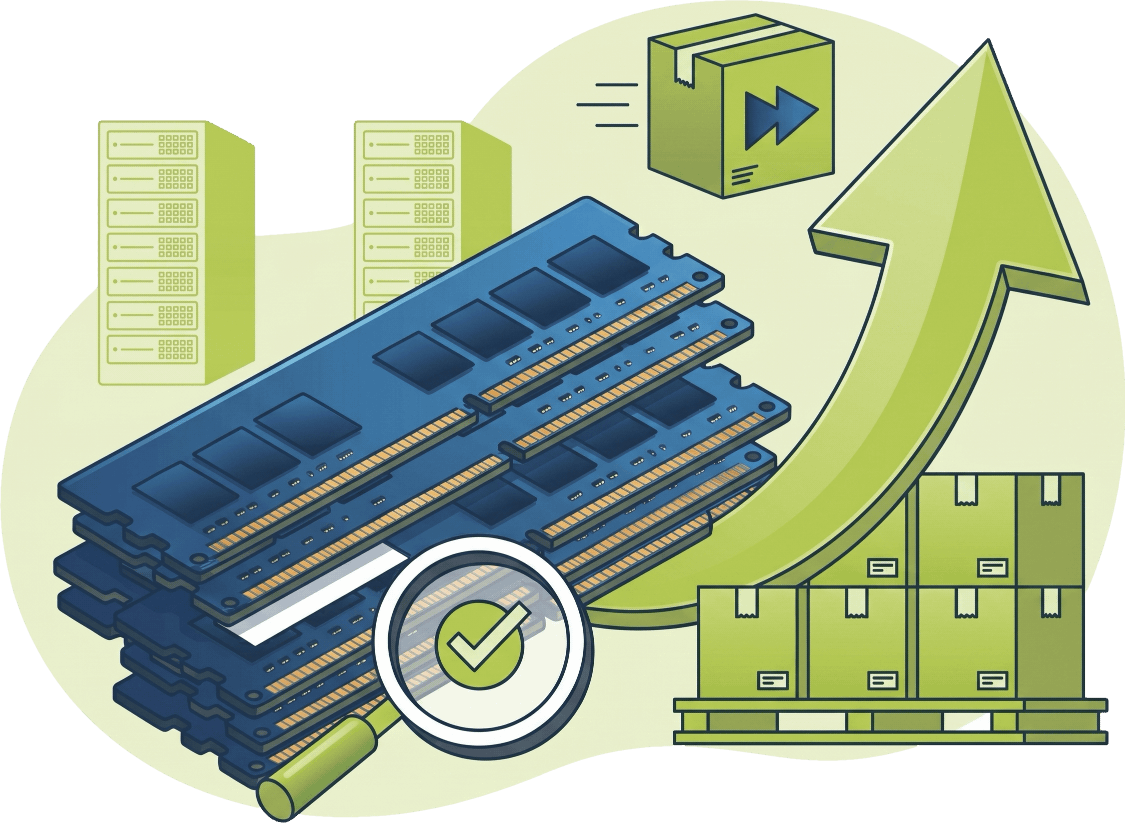 Pre-tested server and workstation RAM modules in stock and ready to ship