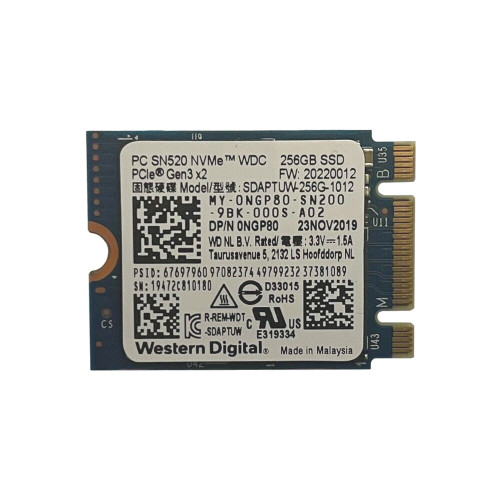 Dell Western Digital - SN520 - 256GB - M.2 2230 NVMe SSD