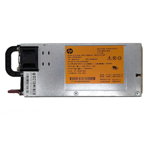 Octominer HP 750W 200V-277V Platinum Plus Power Supply (674890-001