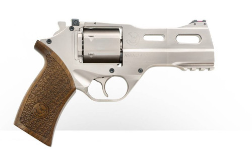 Chiappa Rhino 40DS Revolver .40 S&W 4" Nickel 6 Rds 340.232