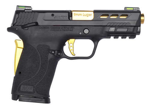 Smith & Wesson PC M&P9 Shield EZ 9mm 3.8" Gold Ported 8 Rds 13227