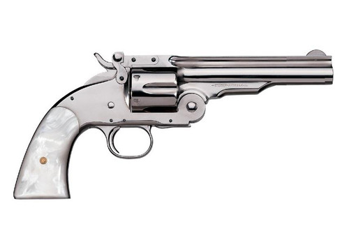 Uberti 1875 No. 3 Top Break 2nd Model .45 Colt 5" Nickel / Pearl 348571