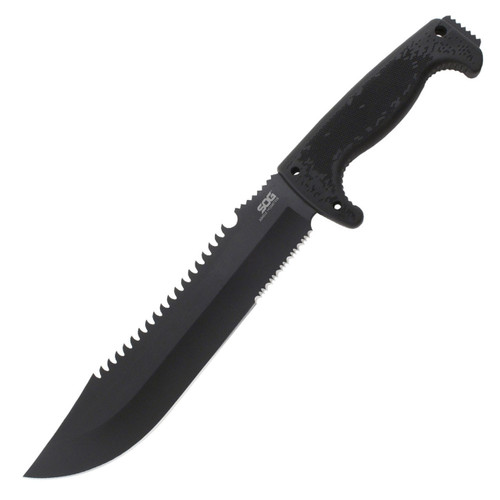 SOG Knives Jungle Primitive Machete Fixed Blade Knife F03TN-CP