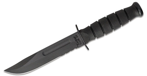 KA-BAR Short Partially Serrated 5.25" Fixed Blade Knife 1259