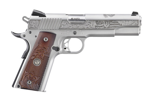 Ruger SR1911 75th Anniversary Model .45 ACP 5" SS Custom Engraved 6765