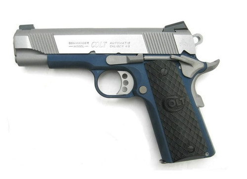 Colt Lightweight Commander Navy Blue .45 ACP 4.25" TALO O4860XSE