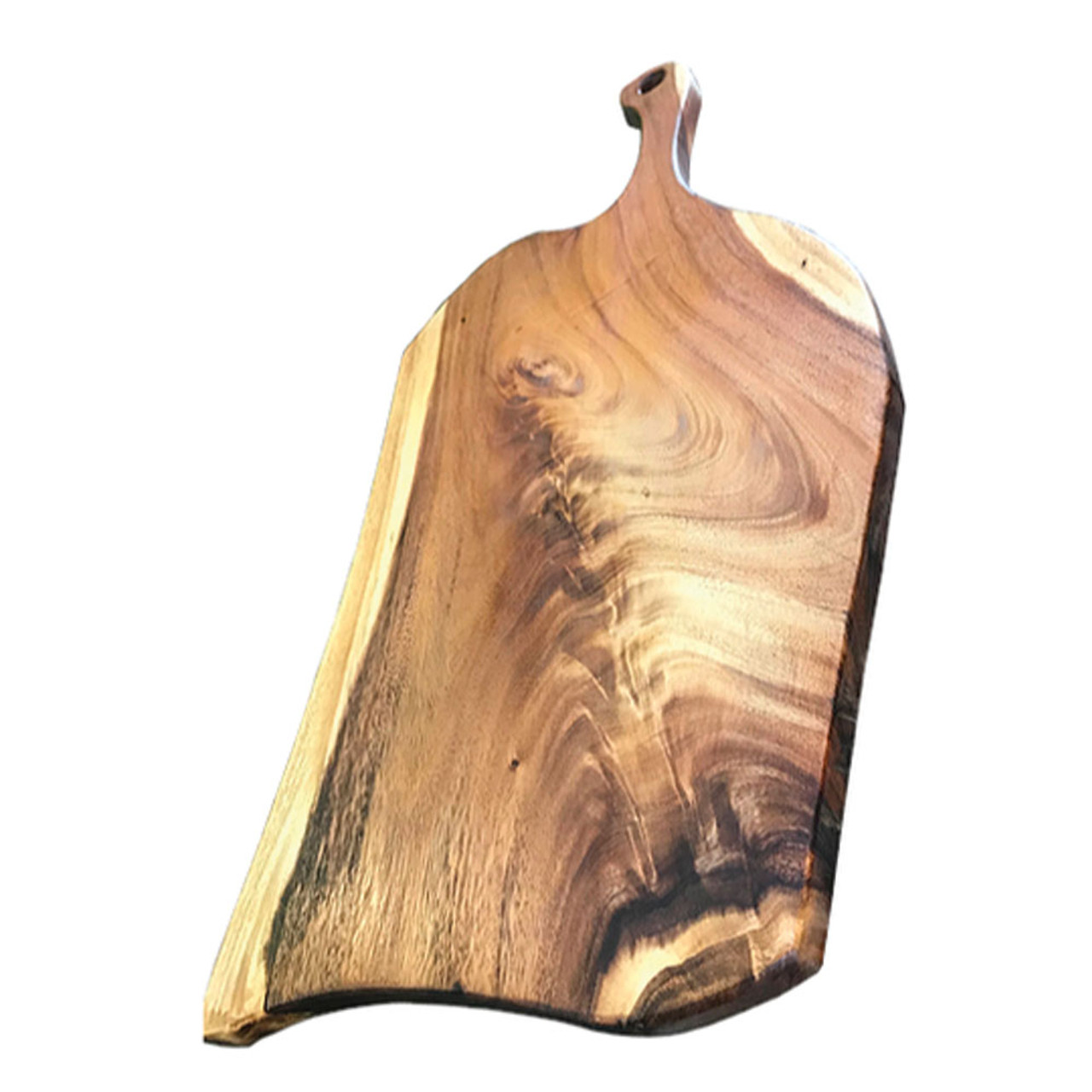 John Boos Edge-Grain Walnut Square Cutting Board with Feet 9 x 9