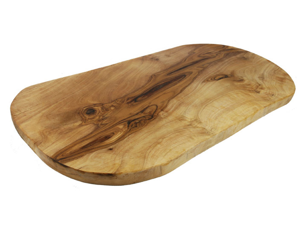 Handcrafted Small Teak Wood Cutting Board in Light Brown, 'Home Flavors