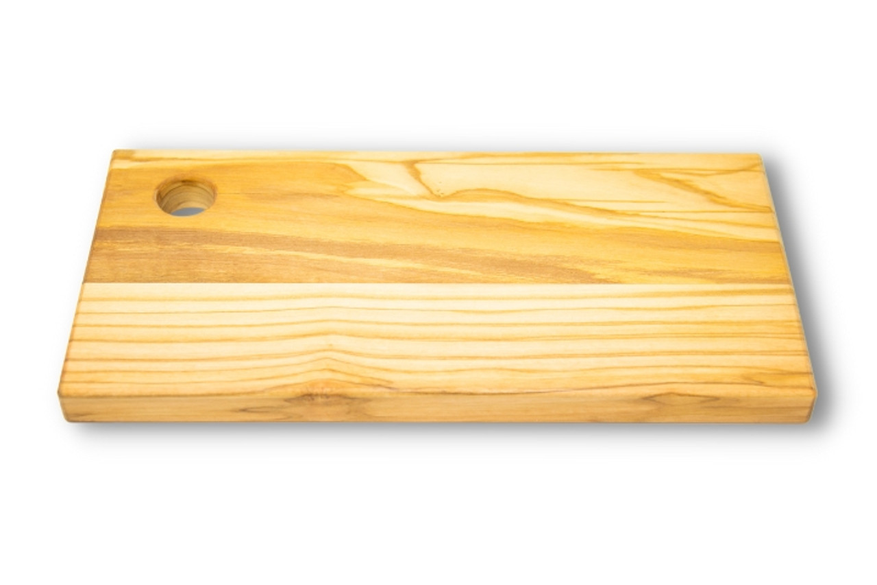 olive wood cutting board rectangular with handle, small medium large