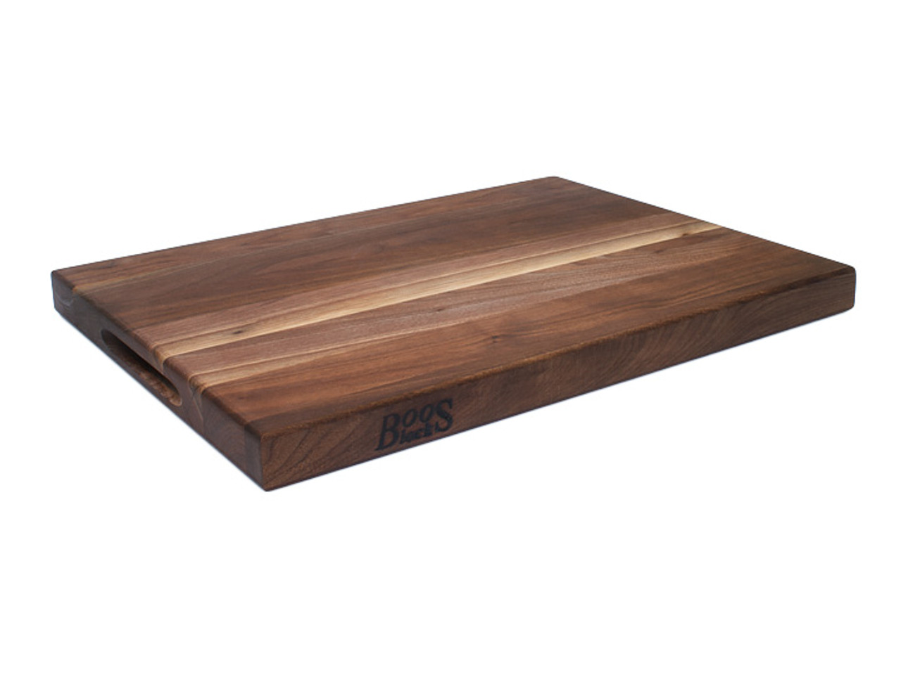 John Boos Small Walnut Wood Cutting Board for Kitchen, 9 x 9 x 1.5