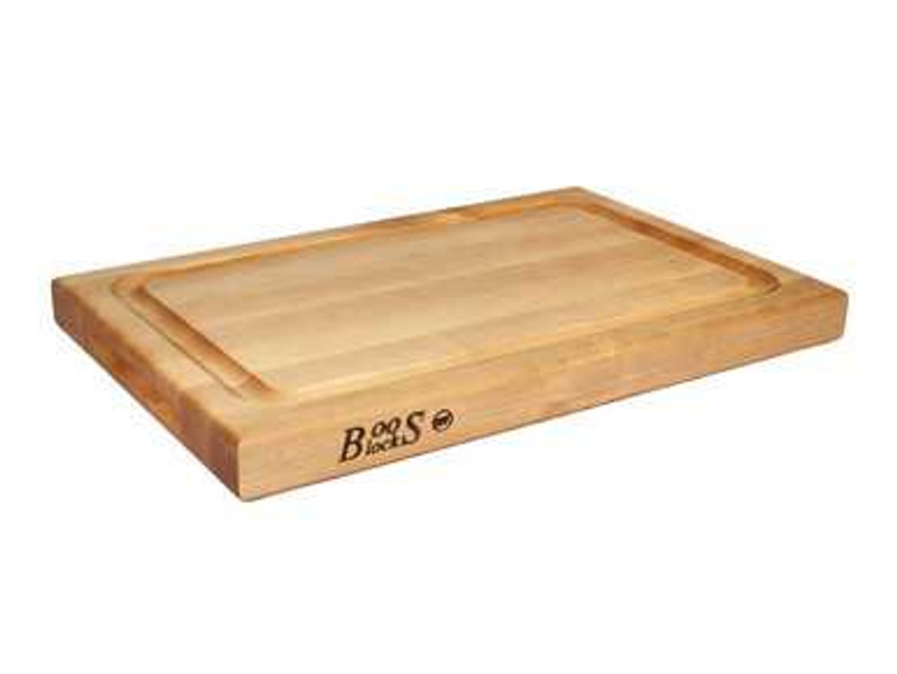 John Boos Maple BBQ Board with Juice Groove 18 x 12 x 1.5