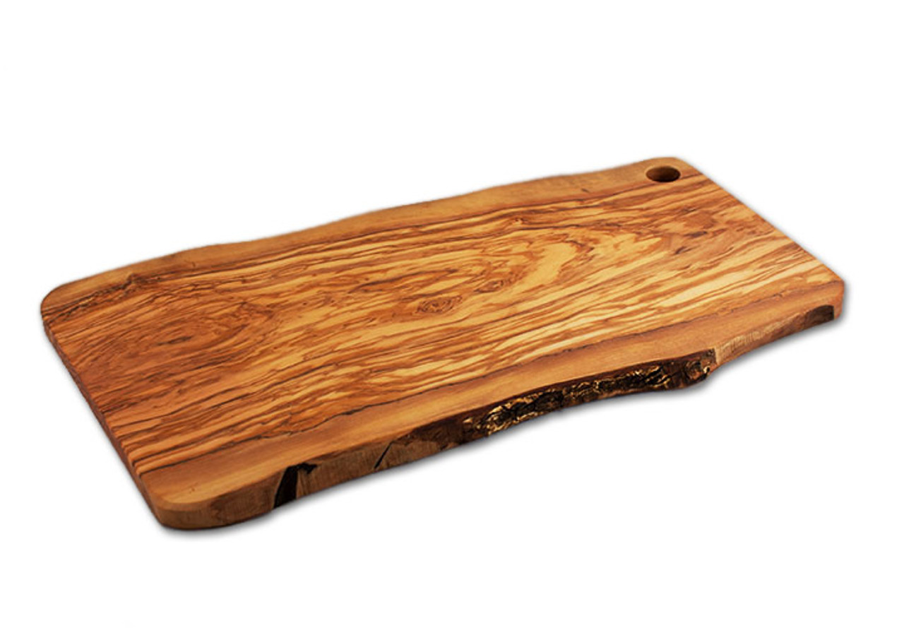 Irregular Rubber Wood Bread Board with Handle Wooden Kitchen