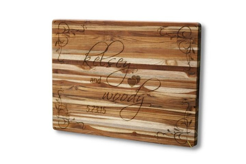 Custom Wedding Cutting Board Engraving Service (CB-CUSTOM-WEDDING1)