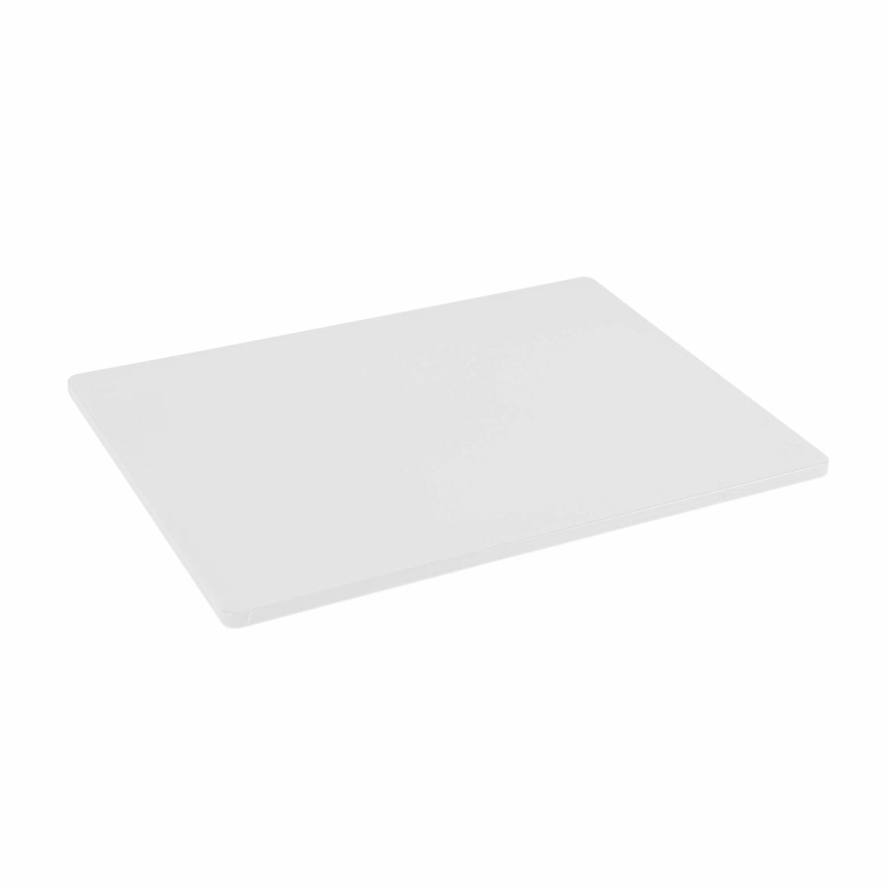 Tablecraft (CBG1218AWH) 12 x 18 White Plastic Grippy Cutting Board