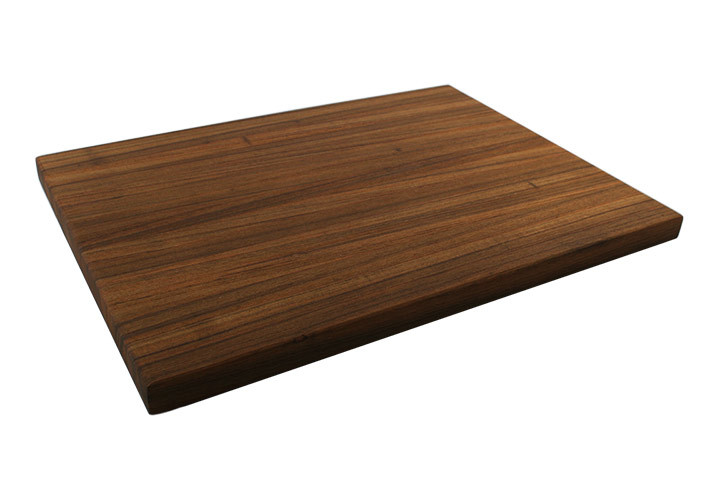 Handcrafted Solid Single Piece Teak Wood Cutting Board with Juice Groove