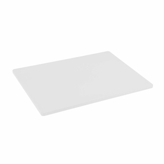 Tablecraft (CBG1218AWH) 12 x 18 White Plastic Grippy Cutting Board