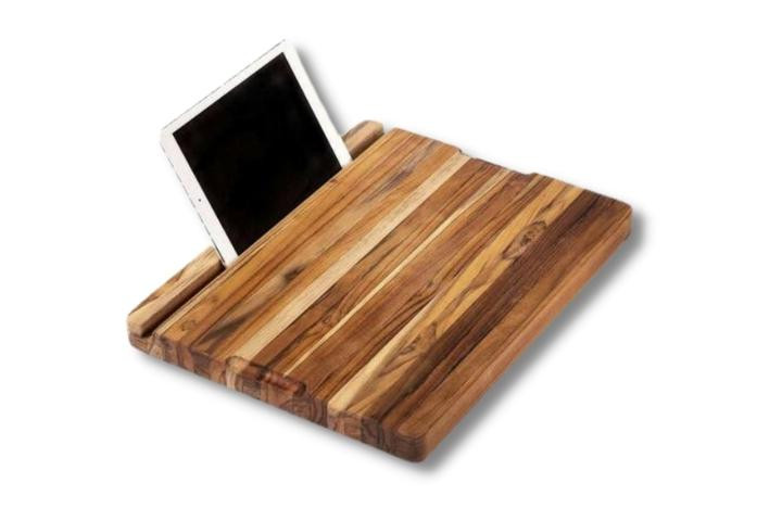 20 in. x 15 in. Rectangular Teak Wood Reversible Chopping Serving Board Cutting Board