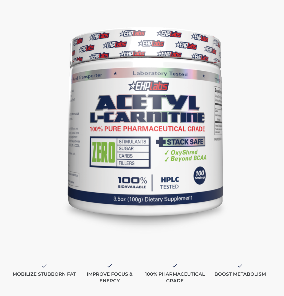 ehp acetyl l carnitine EHP Acetyl L-Carnitine 100servings