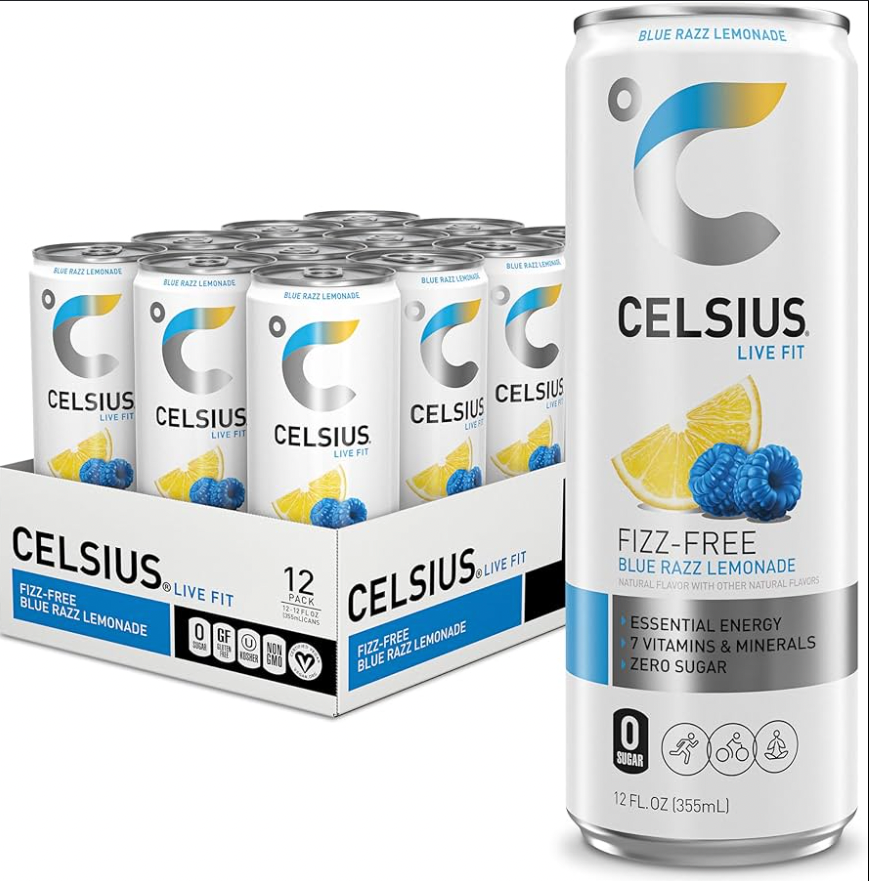 12PK Celsius Blue Razz Lemonade - Health City