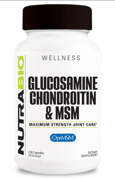 NutraBio - Glucosamine Chondroitin OptiMSM 120caps