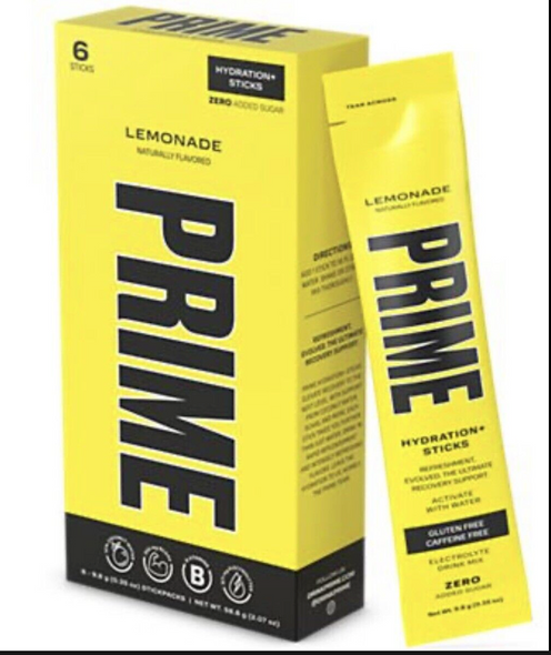 Prime Hydration Stick 6pk- Lemonade