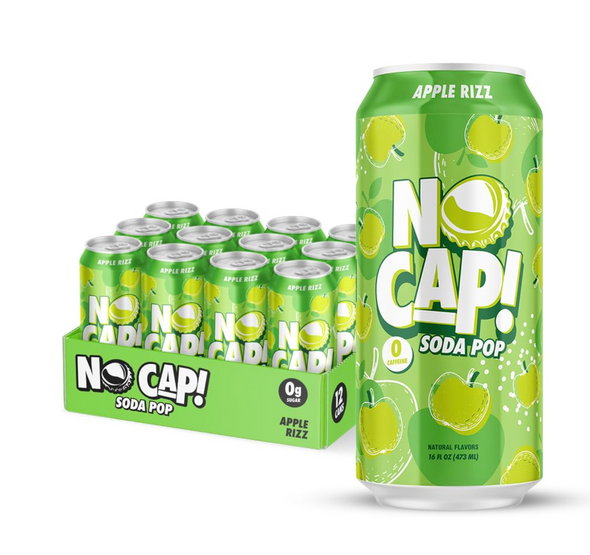 12pk No Cap Soda RTD - Apple Rizz