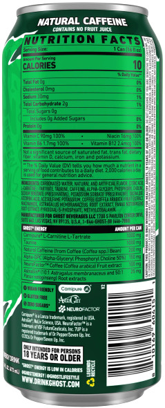 Ghost Energy 12pk - 7UP Lemon Lime Soda