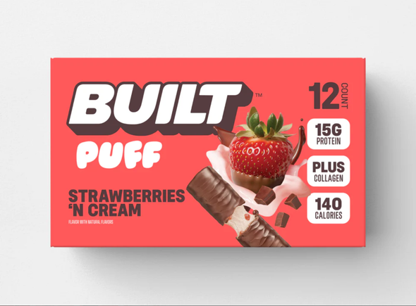 Built Puff Bar 12pk: Strawberries Creme