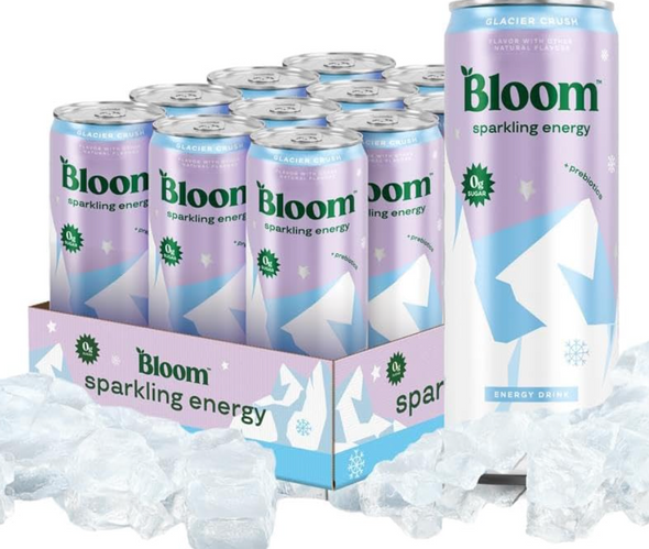 Bloom Sparkling Energy- 12pk Glacier Crush