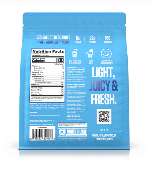 Ryse Clear Protein 20sv
