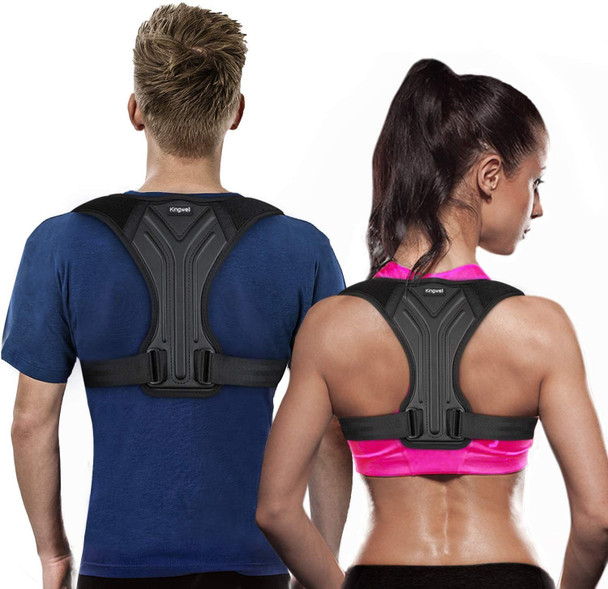 Posture Corrector for Women and Men - Adjustable Posture Brace for Upper Back Support