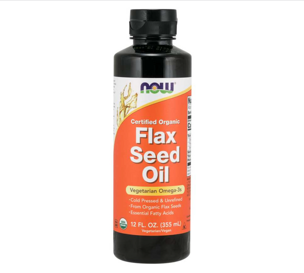 NOW Flax Seed Oil Organic Liquid