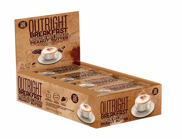 Outright Breakfast Bar 12pk- Mochaccino White Chocolate Chip