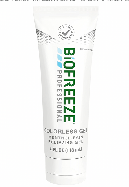 BIOPRO- Biofreeze 4oz Tube Colorless