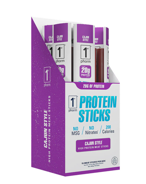 1stPhorm - 15pk Protein Sticks Cajun Style 1stPhorm - 15pk Protein Sticks Cajun Style