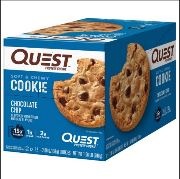 QUEST PROTEIN COOKIE 12PK- CHOCOLATE CHIP