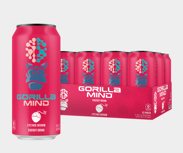 GORILLA MIND ENERGY RTD 12PK -LYCHEE BOMB