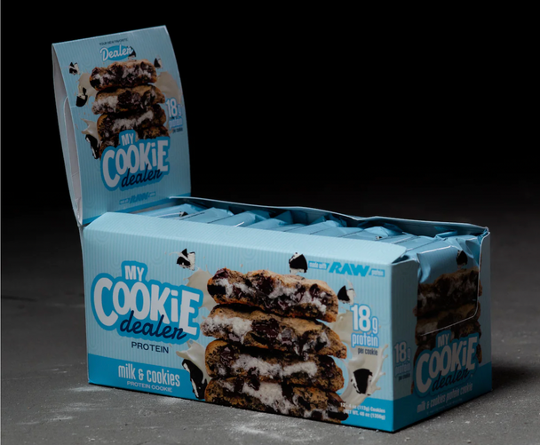 My Cookie Dealer x Raw Protein Cookie 12PK - Milk and Cookies