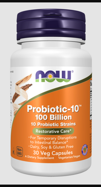NOW Probiotic-10 100 Billion 30vcaps