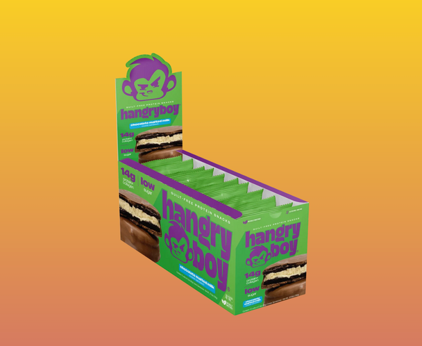 Hangry Boy Protein Cookie 12pk- Chocolate Malted Milk