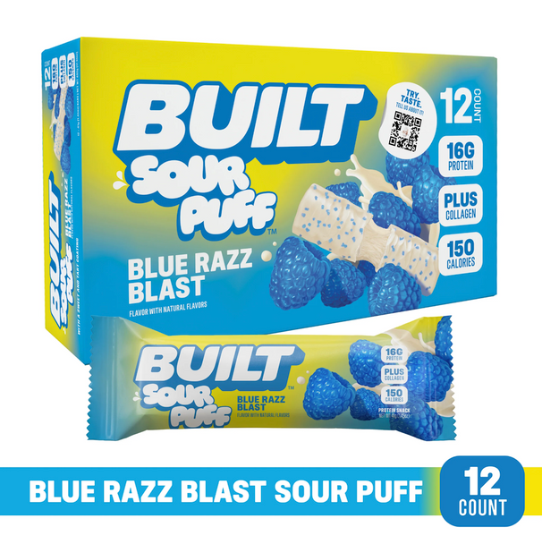 Built Puff Bar 12pk: Blue Razz Blast