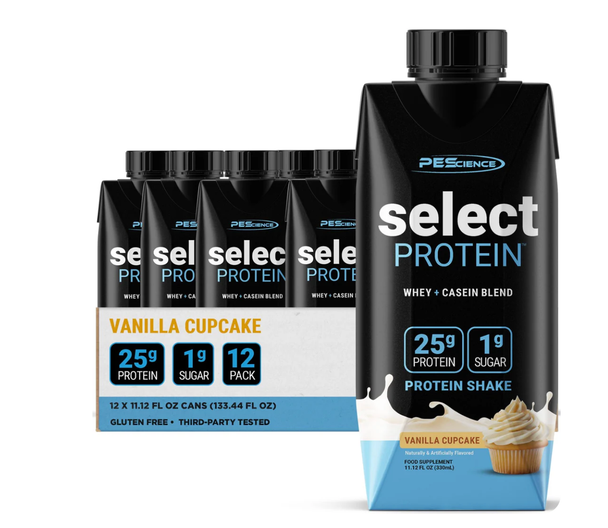 PEScience Select Protein RTD 12pk- Vanilla Cupcake