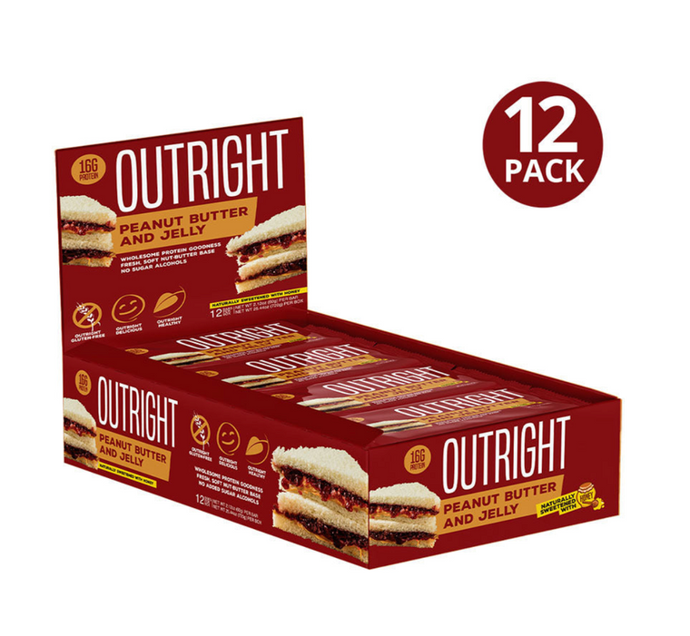 Outright PB Bar 12pk- Peanut Butter & Jelly